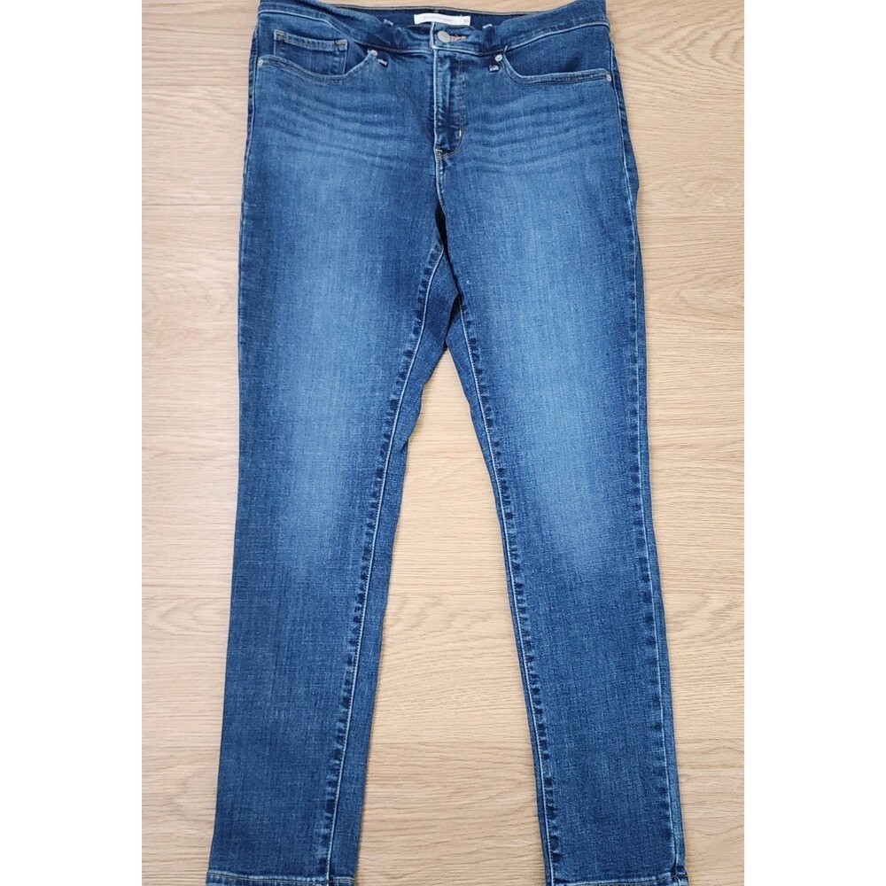Levi's 311 Jeans Womens 30 Blue Shaping Skinny Denim Mid-Rise Stretch Pant 32x28